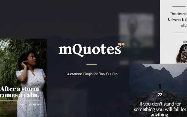 mQuotes – Premiere Pro Plugin