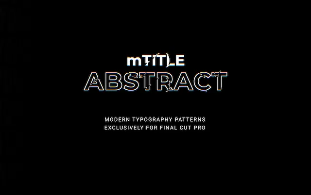 mTitle Abstract – Premiere Pro Plugin