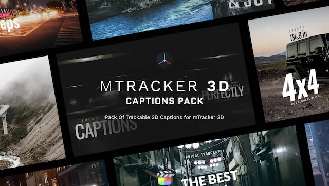 mTracker 3D Captions Pack – Premiere Pro Plugin